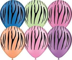 Neon animal print balloons( 10 assorted colour balloons)