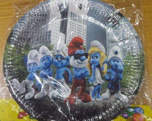 Smurfs party plates(10)