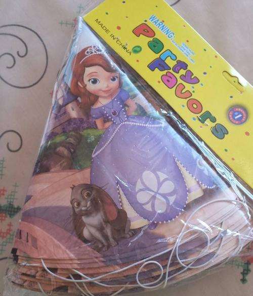 Sofia the first party hats(10)