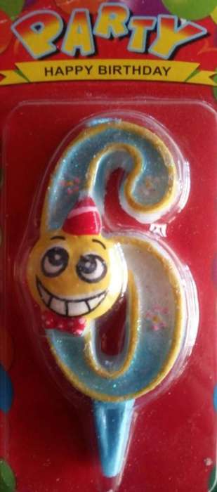 Age/Number candle: NUMBER 6