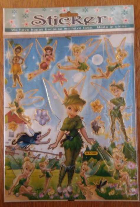 Tinkerbell sticker sheet