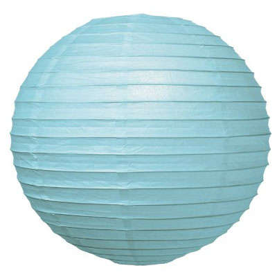 Chinese paper lanterns: 30 cm- LIGHT BLUE