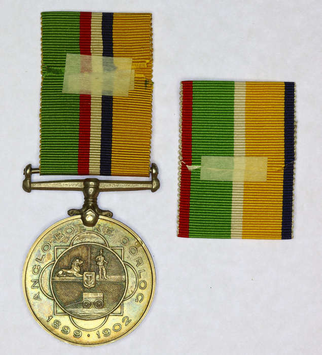 ABO medal (With length of LvW : Wound Riband) to Kpl F A Grobler, Vredefort Cdo. EF