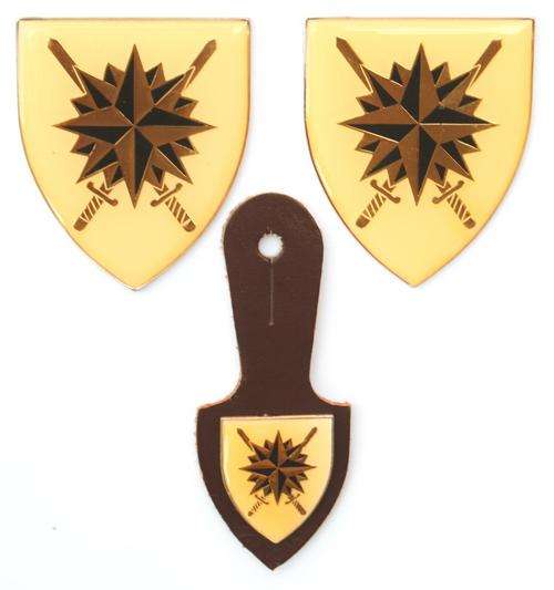 Original South African Special Forces ("Recce") HQ Shoulder Flashes (Pair) with Corresponding Fob
