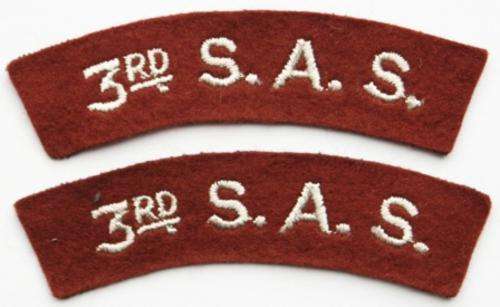 3rd Special Air Services (SAS) Regiment Titles Embroidered Patch