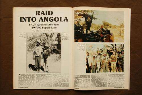 Soldier of Fortune Dec 1983 Raid Into Angola SADF Airborne Abridges SWAPO Supply Line Good Magazine