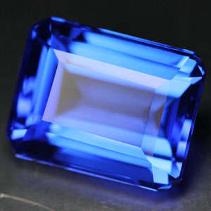 Glitters of Glamour Collection - 10.4 ct TANZANITE BLUE EMERALD CUT QUARTZ GEMSTONE