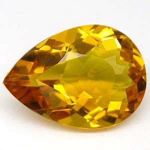 18.65 ct BRILLIANT PEAR CUT MADEIRA ORANGE CITRINE Gemstone