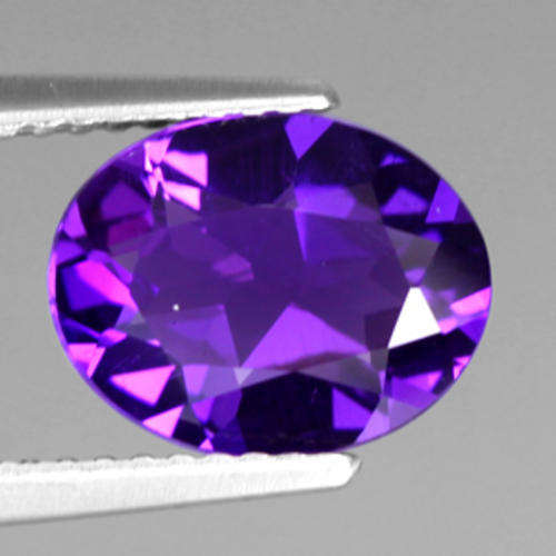 2.00 ct ALLURING TOP PURPLE OVAL CUT AMETHYST AFRICA Gemstone