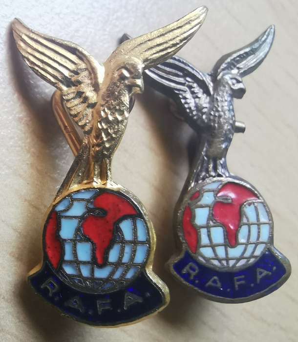 Vintage lot of 4 different enameled Royal Air Forces Association (RAFA) badges