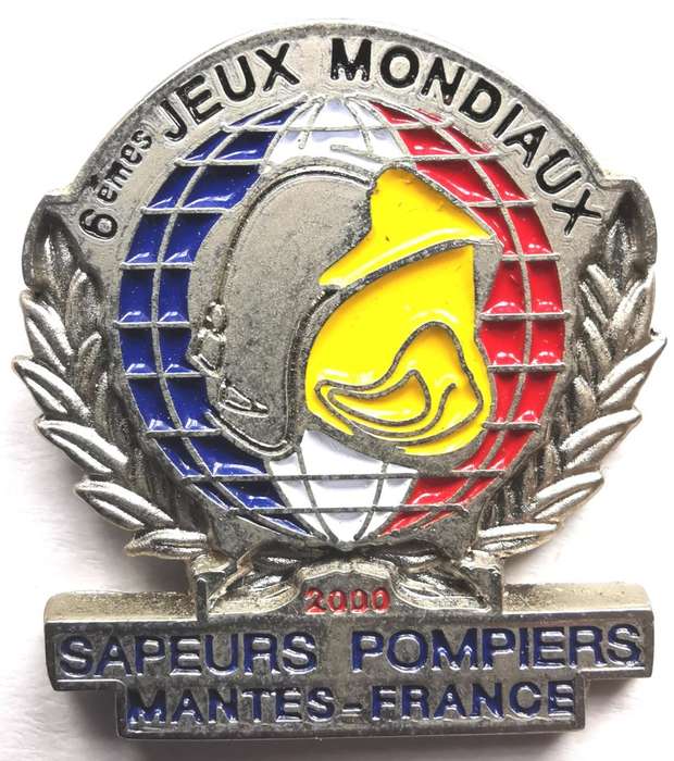 World Firefighters Games lot of 5 lapel pin badges - lot 2 of 2