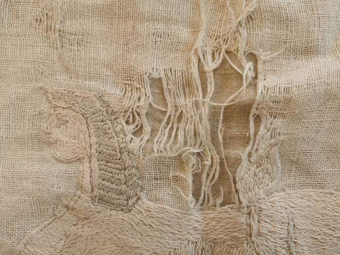 Unique Gloucestershire Regiment Egypt insignia hand-embroidered cloth