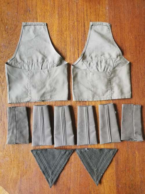 SADF lot of 5 pairs of officers` rank insignia
