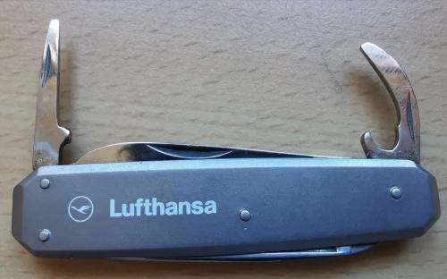Vintage Lufthanza Titan multi-tool in presentation box - made by Giesen and Forsthoff Solingen