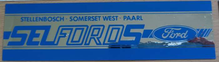 Lot of 6 vintage Ford-related car decal stickers