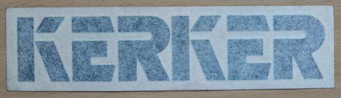 Vintage Kerker motorcycle exhaust brand decal sticker