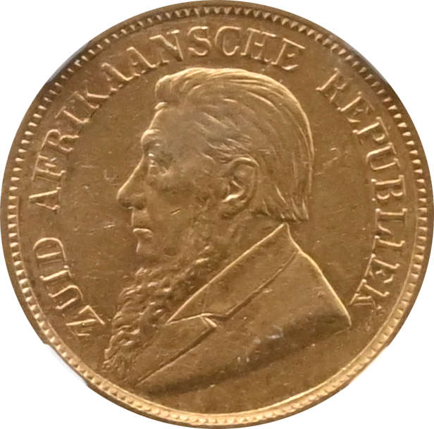 South Africa 1897 ZAR ½ Pond Gold Coin NGC