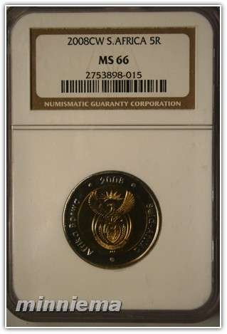 *** CRAZY R1 START *** 2008 HIGH GRADE OOM PAUL COIN WORLD MINTMARK R5 Graded by NGC MS66