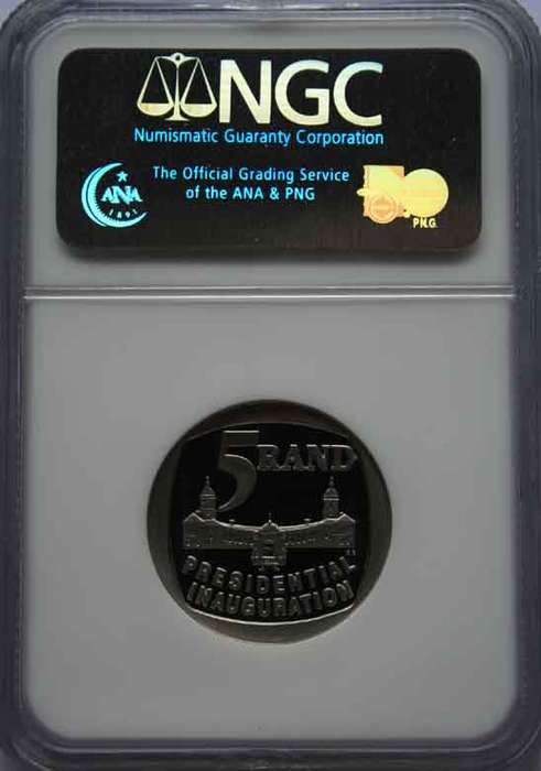 Mandela 1994 Inauguration Graded AU58 By The NGC, Almost Perfect!!!!