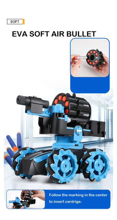 Radio control FIRE TANK 3 IN 1 FIRE HEAD CHANGEABLE - Best Christmas Toys - New in Bob