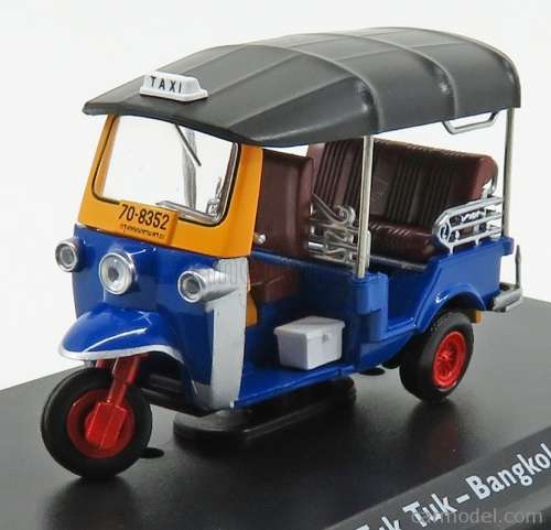 Tuk Tuk - Bangkok 1980 - Tricycle Taxi - Blue and Yellow