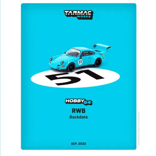 Porsche 911 RWB Backdate - #51 - Light Blue