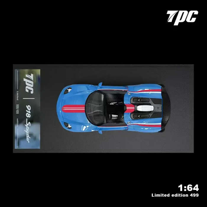 Porsche 918 Spyder - Blue with Red livery