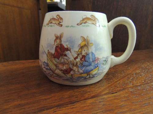 ROYAL DOULTON BUNNYKINS MUG - SIGNED BY BARBARA VERNON