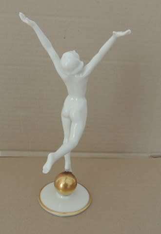 HUTSCHENREUTHER ART DECO FIGURINE "SUN CHILD" - SIGNED BY KARL TUTTER reserved for MatHur