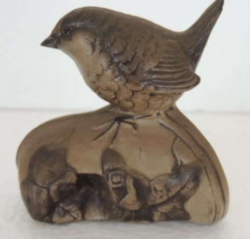 Poole Pottery Birds - Goldfinch and a Wren (PRICE REDUCED)