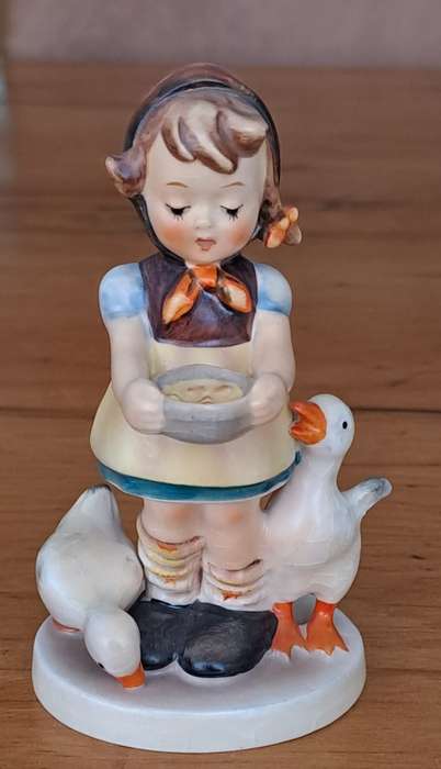 Hummel Figurine - Girl Feeding Ducks