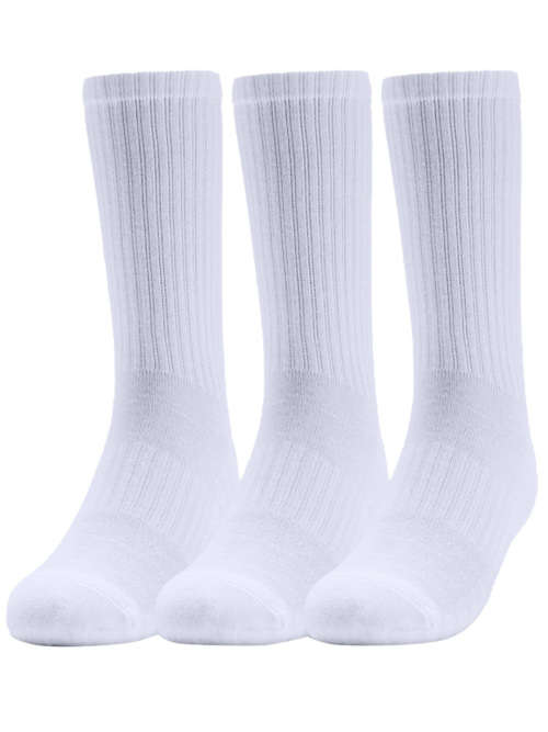 6 PAIRS OF MENS UNDER ARMOUR CREW SOCKS - WHITE