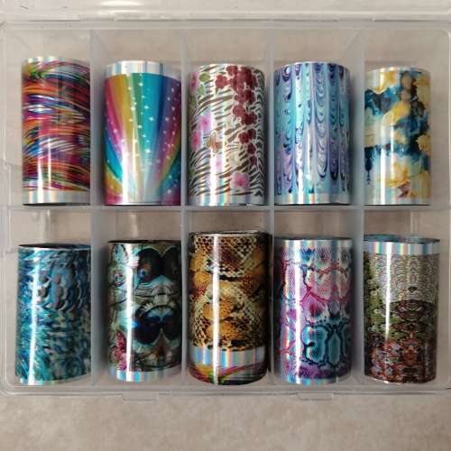 NAIL FOILS PACK OF 10 DIFFERENT PRINTS (5)