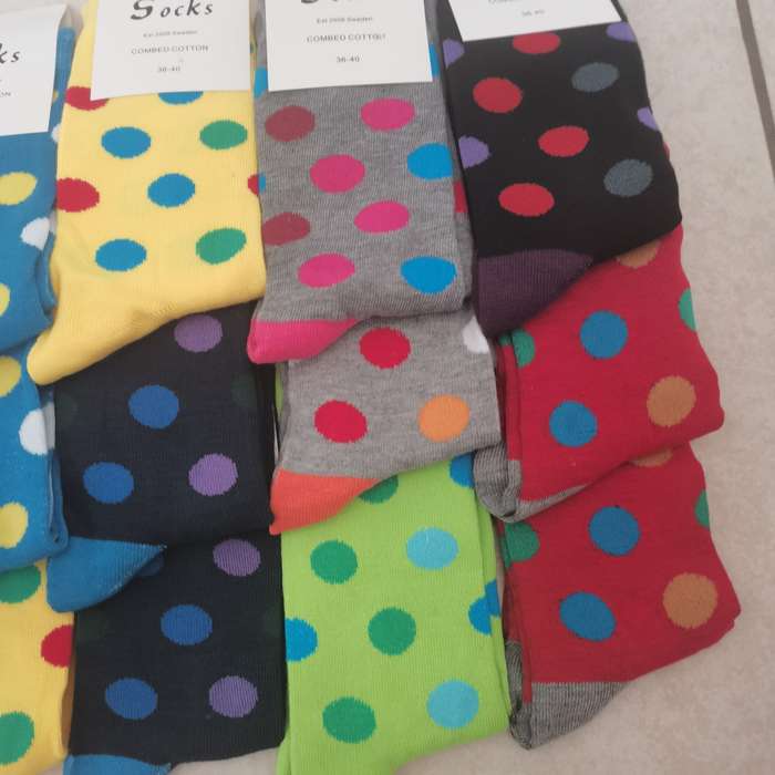 12 PAIRS of Colorful Socks
