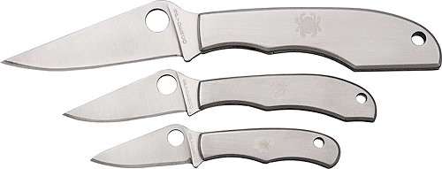 SPYDERCO BUG, HONEYBEE AND GRASSHOPPER SET 3 KNIVES