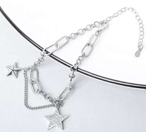 925 Silver Lucky Stars Bracelet