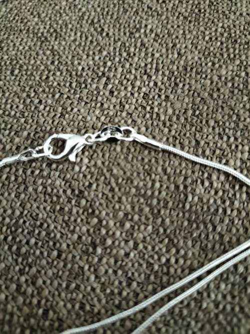 925 Silver CZ Tear Drop Necklace
