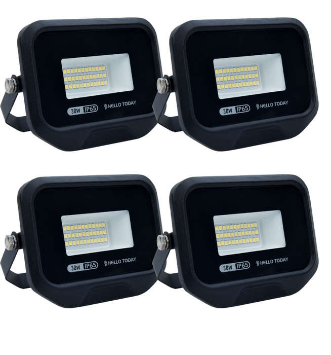 4 Pack 30W LED Flood Light Outdoor IP65 Waterproof Super Bright Lights