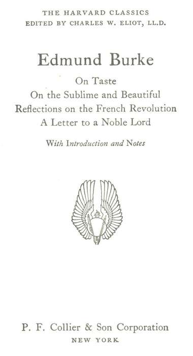 [B:2:S:CC]-The Harvard Classics. Edmunde Burke. - Charles W Eliot