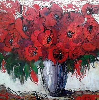 Original acrylic on canvas by Lofty (1000 x 1000) Large painting