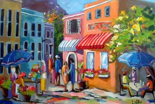 Large original acrylic on canvas by Lofty (800 x 1200)