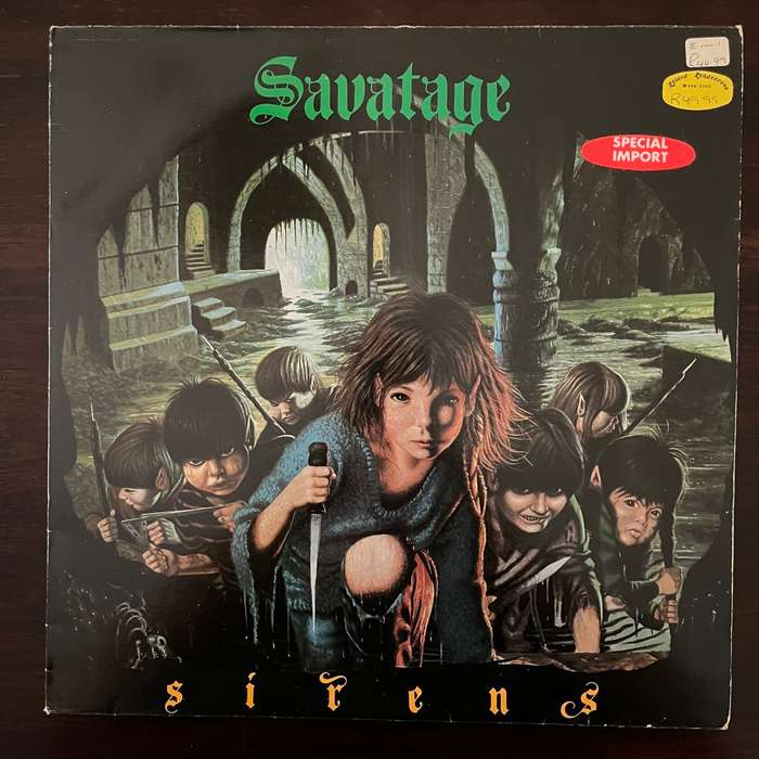 Savatage - Sirens Vinyl LP Rare Original Music For Nations Press