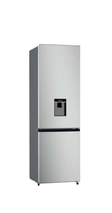 Bosch - 323L Bottom Freezer Fridge Series 4 - Inox Look