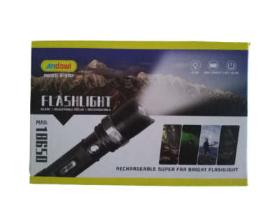 Andowl - Super Far Bright Rechargable Flash Light - Q-S102
