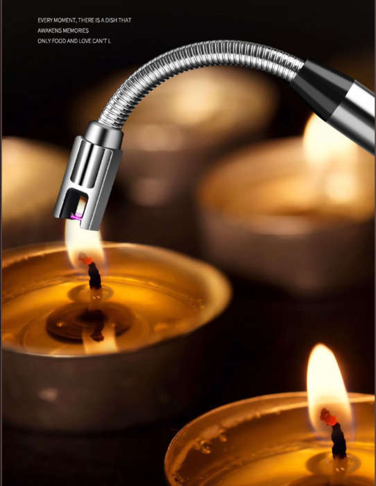 Rechargeable Lithium Battery Electric ARC Lighter-Black