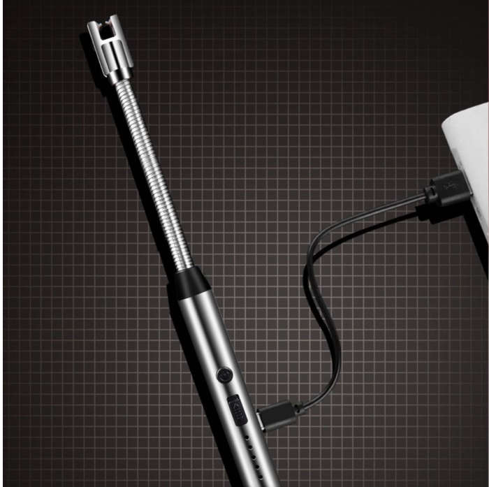 Rechargeable Lithium Battery Electric ARC Lighter-Black