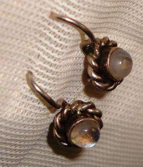 Magical Moonstone Earrings Set in Sterling Silver