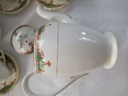 GRINDLEY CREAM PETAL COFFEE SET