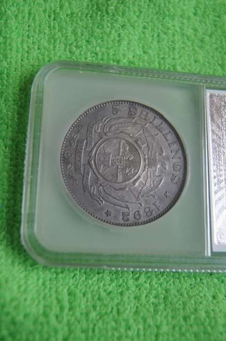 1892 ZAR 5 Shillings SS - SANGS AU55