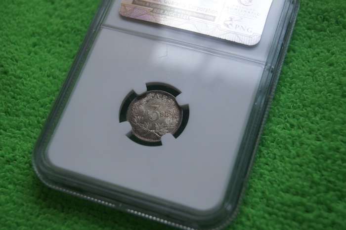 1896 South Africa 3 pence - NGC MS63